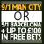 5/1 Barcelona or 9/1 Man City plus 100 free bets